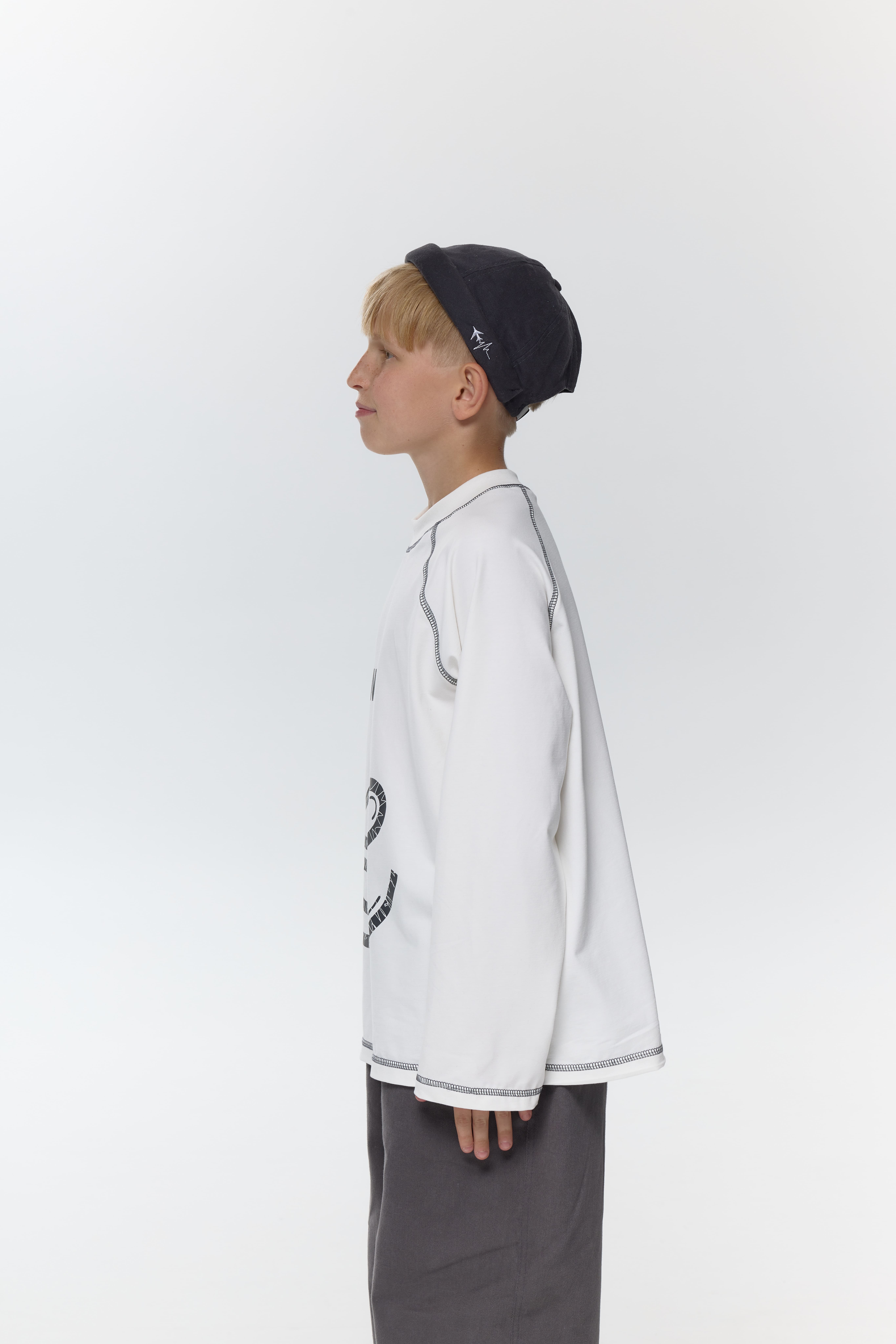 Лонгслів базовий принт unisex 
